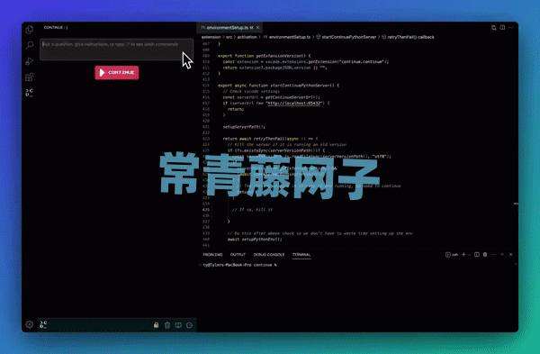 Continue开源项目，VS Code上跑ChatGPT。