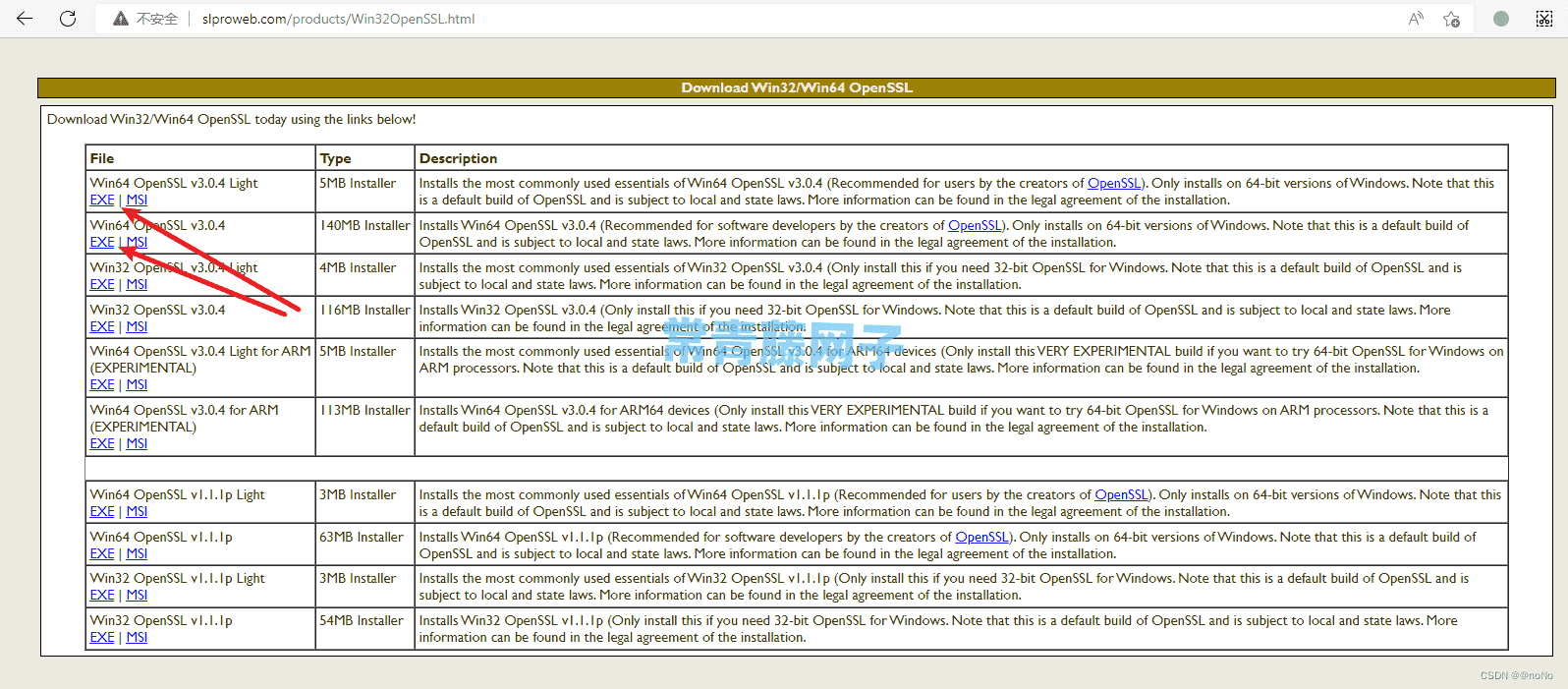 Windows平台安装OpenSSL