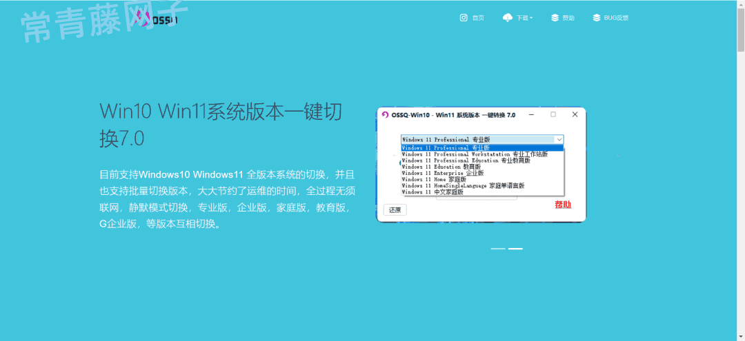 win10、win11系统版本一键切换！