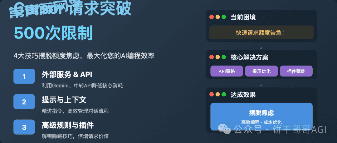 4大技巧，让Cursor突破500次快速请求限制，摆脱额度焦虑